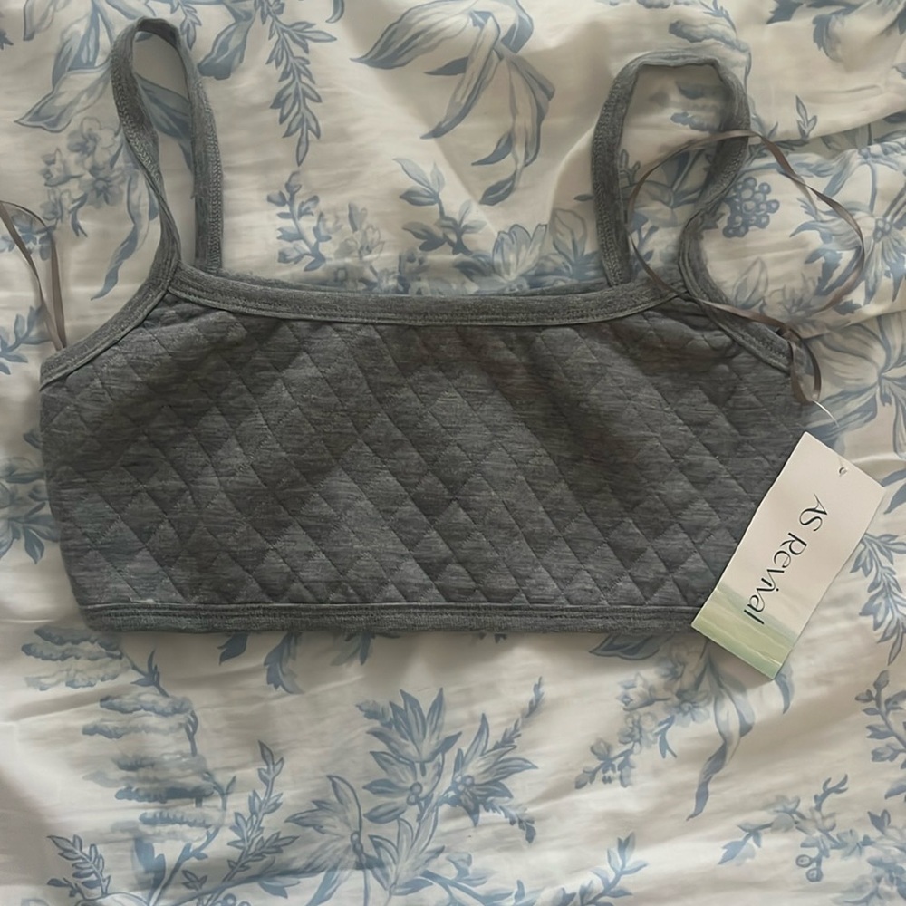 Quilted altered state bra